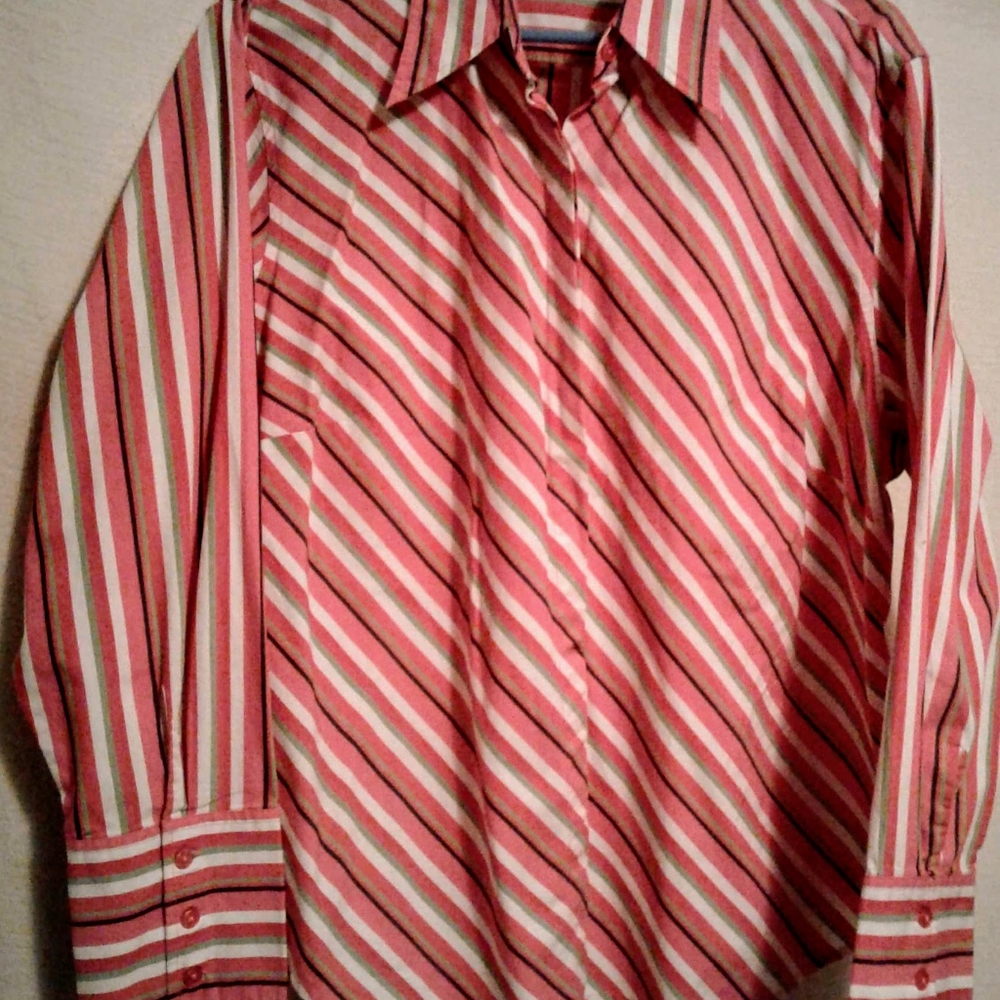 Cato Woman 18/20 long sleeve striped blouse